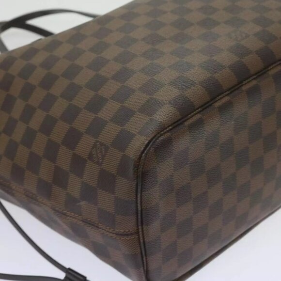 LOUIS VUITTON Damier Ebene Neverfull MM Tote Bag LV Auth - Picture 13 of 16